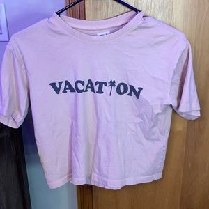 Pink Vacation shirt from garage